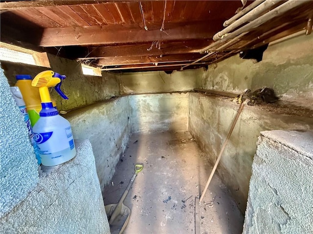 236 S 5th St, Montebello, CA 90640 - basement view of unfinished concrete flooring