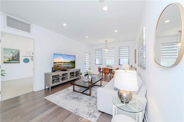 1817 Prosser Ave Unit 305, Los Angeles, CA 90025 - living room with wood finished floors and recessed lighting