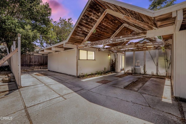 1412 Ellsworth Ct, Thousand Oaks, CA 91360 - patio terrace at dusk with a patio