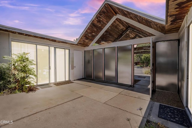 1412 Ellsworth Ct, Thousand Oaks, CA 91360 - patio terrace at dusk with a patio