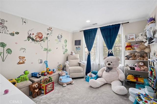 17 Lemans, Newport Coast, CA 92657 - playroom with ornamental molding and recessed lighting