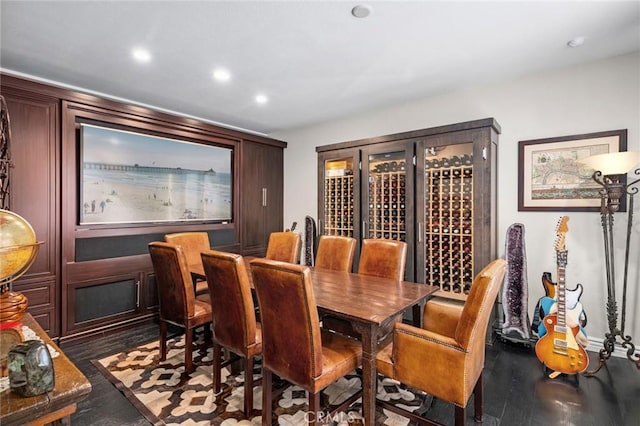 17 Lemans, Newport Coast, CA 92657 - dining area featuring wood finished floors and recessed lighting
