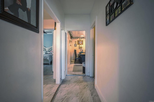 320 W 8th Ave, Escondido, CA 92025 - hall featuring marble finish flooring and baseboards