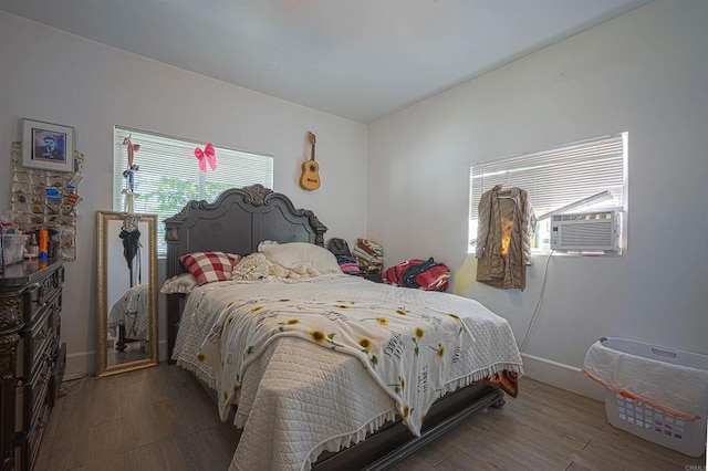 320 W 8th Ave, Escondido, CA 92025 - bedroom with wood finished floors and cooling unit