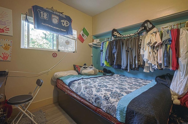 320 W 8th Ave, Escondido, CA 92025 - bedroom featuring wood finished floors and baseboards