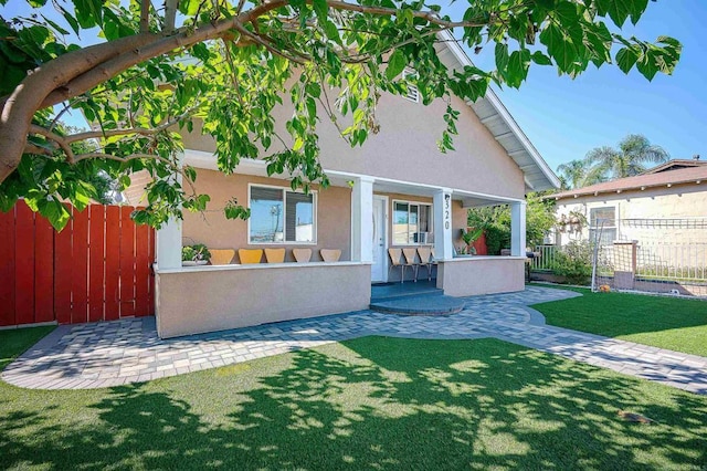 320 W 8th Ave, Escondido, CA 92025 - back of house with stucco siding and covered porch
