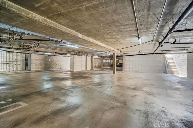 1207 N Columbus Ave, Glendale, CA 91202 - parking deck with concrete block wall