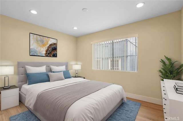 1207 N Columbus Ave, Glendale, CA 91202 - bedroom with light wood-style floors and recessed lighting