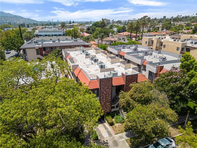 1207 N Columbus Ave, Glendale, CA 91202 - aerial view of residential area with a mountainous background
