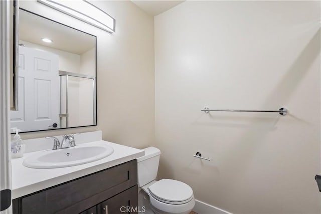 1207 N Columbus Ave, Glendale, CA 91202 - bathroom featuring vanity and a shower with door