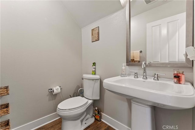 6 Fenix St, Rancho Mission Viejo, CA 92694 - half bath featuring vaulted ceiling and wood finished floors