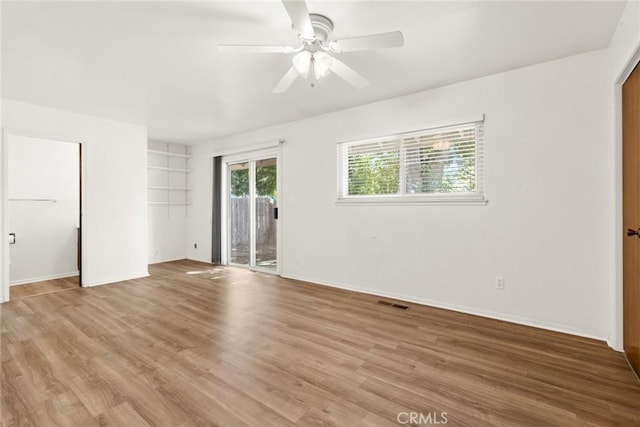 667 Morgan Dr, Chico, CA 95973 - unfurnished room with a ceiling fan and light wood finished floors