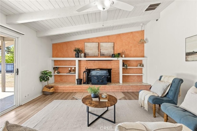 667 Morgan Dr, Chico, CA 95973 - living area with wood finished floors, wood ceiling, and a ceiling fan