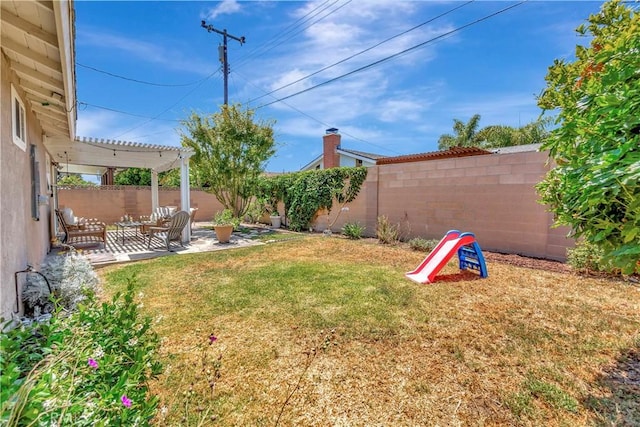 15041 Columbia Ln, Huntington Beach, CA 92647 - fenced backyard featuring a patio