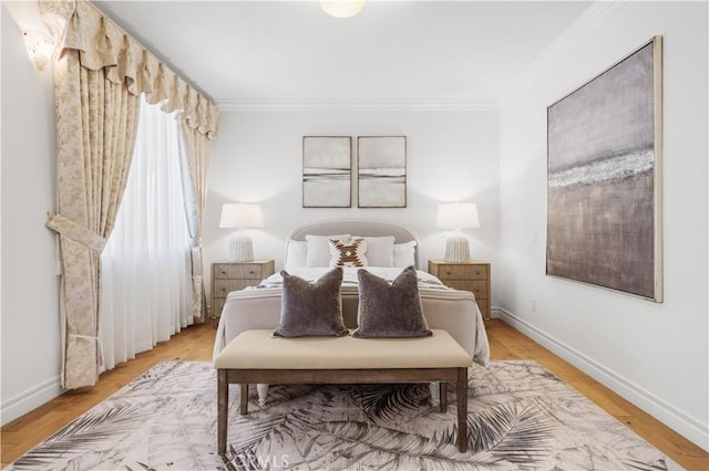 2767 Saleroso Dr, Rowland Heights, CA 91748 - bedroom with ornamental molding and light wood-style floors
