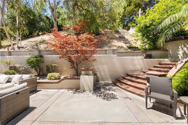 2767 Saleroso Dr, Rowland Heights, CA 91748 - view of patio / terrace featuring stairs