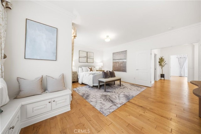 2767 Saleroso Dr, Rowland Heights, CA 91748 - bedroom with light wood finished floors and crown molding
