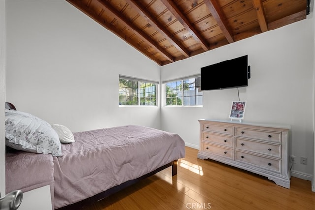 2920 Fairmount Ave, La Crescenta, CA 91214 - bedroom featuring wooden ceiling and light wood-style floors