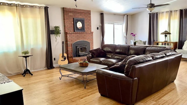 14330 Jennings Vista Way, Lakeside, CA 92040 - living room with ceiling fan and light wood finished floors