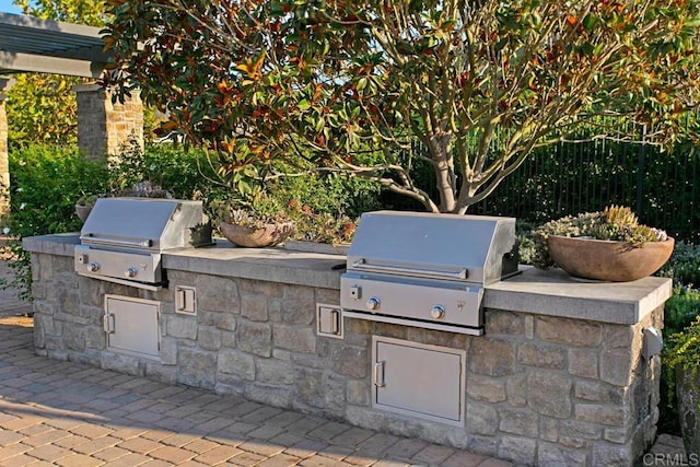 2990Eldenberry St, Escondido, CA 92029 - view of patio with exterior kitchen