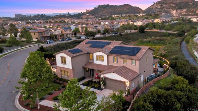 2990Eldenberry St, Escondido, CA 92029 - aerial view at dusk of a mountain view and a residential view