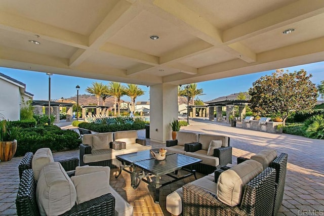 2990Eldenberry St, Escondido, CA 92029 - view of patio / terrace with outdoor lounge area and a residential view