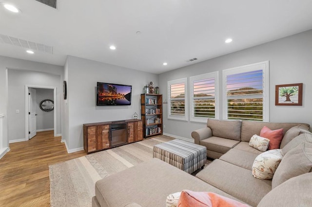 2990Eldenberry St, Escondido, CA 92029 - living area featuring light wood finished floors and recessed lighting