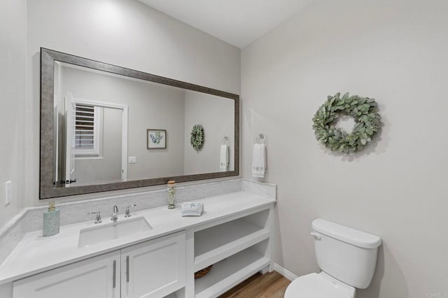 2990Eldenberry St, Escondido, CA 92029 - half bathroom with vanity and wood finished floors