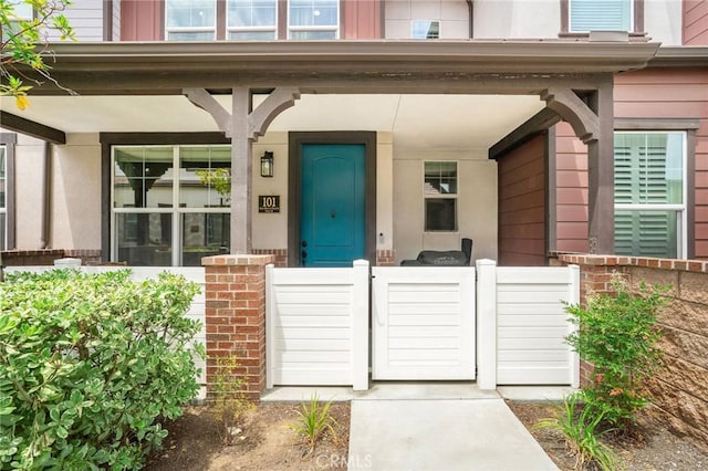 101 Red Brick Dr Unit 5, Simi Valley, CA 93065 - entrance to property featuring covered porch and brick siding