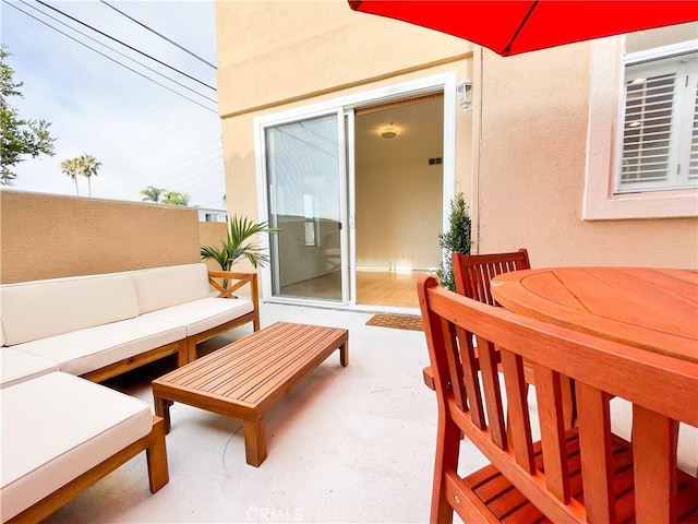 1628 E Palm Ave Unit 5, El Segundo, CA 90245 - view of patio / terrace featuring an outdoor living space