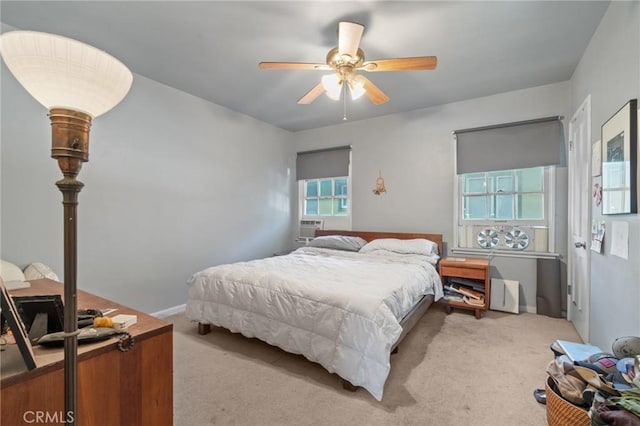 35 Columbia St, Pasadena, CA 91105 - bedroom featuring light colored carpet and ceiling fan