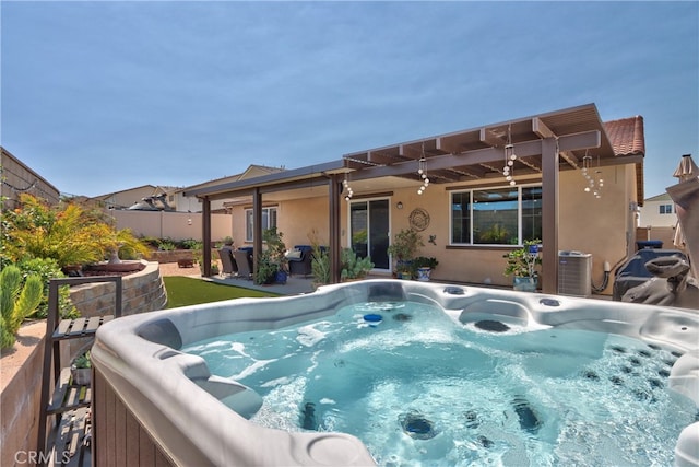 33084 Toledo Bend Ct, Winchester, CA 92596 - view of pool featuring a hot tub