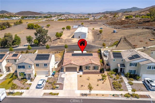33084 Toledo Bend Ct, Winchester, CA 92596 - aerial view of residential area featuring a mountain backdrop