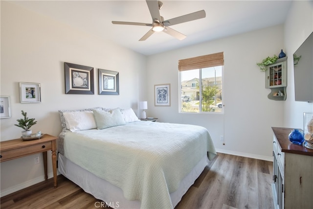 33084 Toledo Bend Ct, Winchester, CA 92596 - bedroom featuring wood finished floors and a ceiling fan