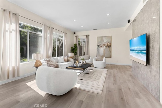 18680 Vantage Pointe Dr, Rowland Heights, CA 91748 - living room featuring light wood finished floors and recessed lighting