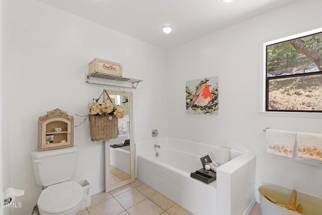 2100 Valley Meadow Dr, Oak View, CA 93022 - bathroom with a bath and tile patterned floors