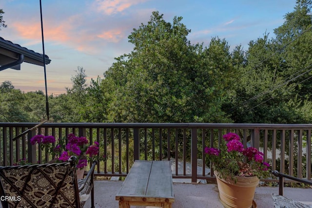 2100 Valley Meadow Dr, Oak View, CA 93022 - view of balcony at dusk