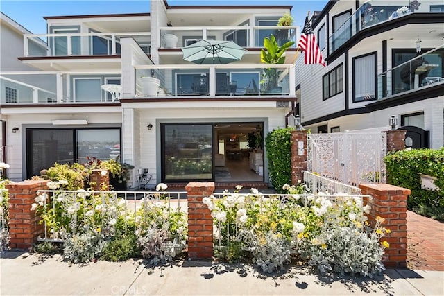 1817 W Bay Ave Unit A, Newport Beach, CA 92663 - view of exterior entry featuring a balcony