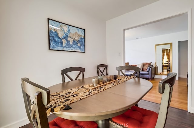 12826 Bombardier Ave, Norwalk, CA 90650 - dining space with wood finished floors