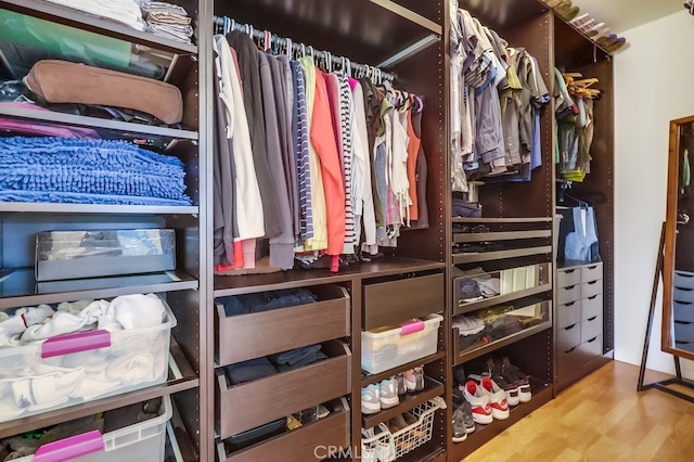 12826 Bombardier Ave, Norwalk, CA 90650 - spacious closet with wood finished floors