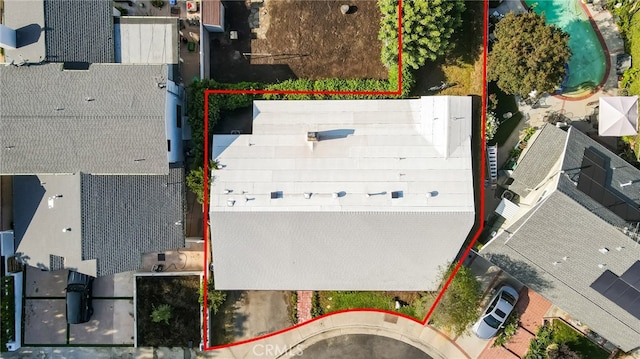 13624 Vose St, Valley Glen, CA 91405 - aerial overview of property's location with property parcel outlined