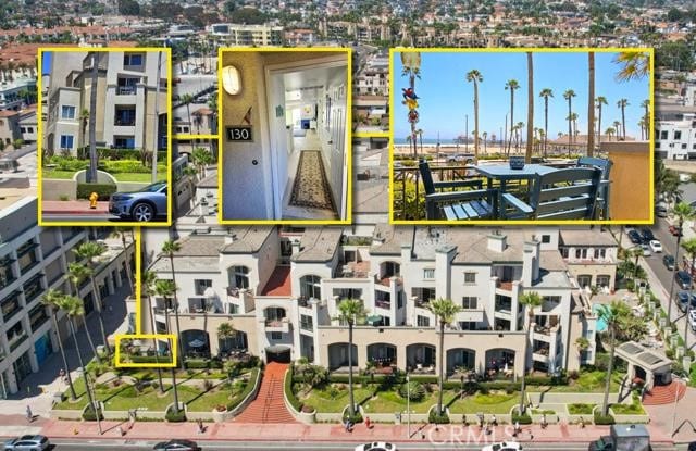 200 Pacific Coast Unit 130, Huntington Beach, CA 92648 - aerial view of property's location featuring property parcel outlined
