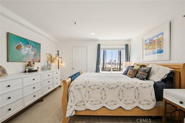 200 Pacific Coast Unit 130, Huntington Beach, CA 92648 - bedroom featuring light wood-style flooring and recessed lighting