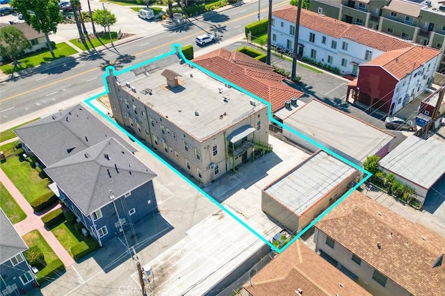213 S Atlantic Blvd, Alhambra, CA 91801 - aerial overview of property's location featuring property parcel outlined