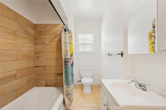 213 S Atlantic Blvd, Alhambra, CA 91801 - full bathroom featuring vanity, shower / bath combination with curtain, and wood finished floors