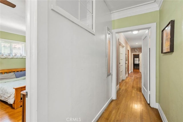 213 S Atlantic Blvd, Alhambra, CA 91801 - corridor with ornamental molding and wood finished floors