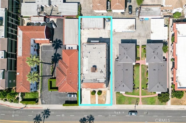 213 S Atlantic Blvd, Alhambra, CA 91801 - aerial view of residential area featuring property boundaries highlighted