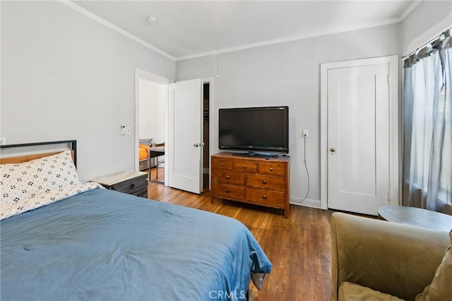 213 S Atlantic Blvd, Alhambra, CA 91801 - bedroom featuring wood finished floors and crown molding