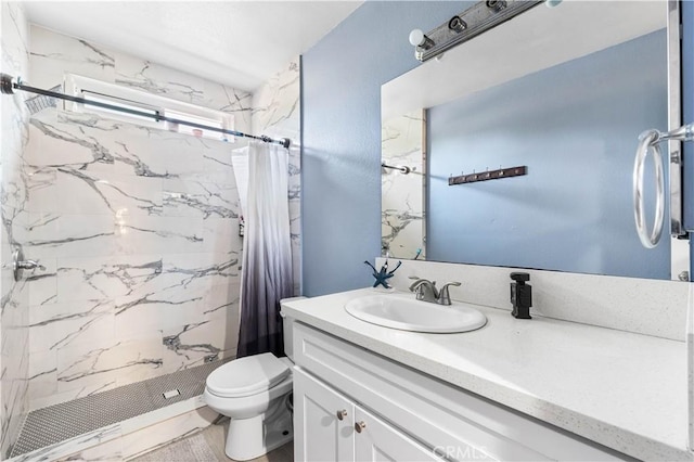 15060 Chatsworth St Unit E, San Fernando, CA 91345 - full bath with vanity and a marble finish shower