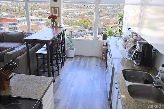 100 Atlantic Ave Unit 906, Long Beach, CA 90802 - sunroom / solarium with a sink and a city view